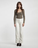 Pantalon Nina Trendy Corduroy - Creme