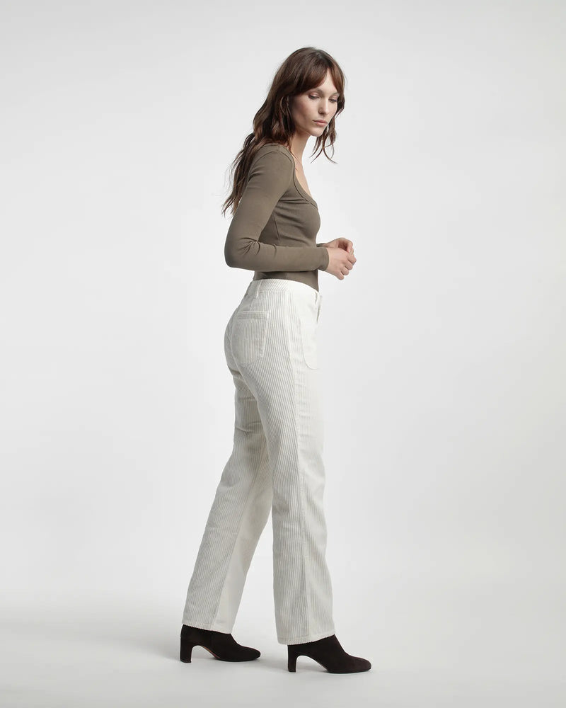 Pantalon Nina Trendy Corduroy - Creme