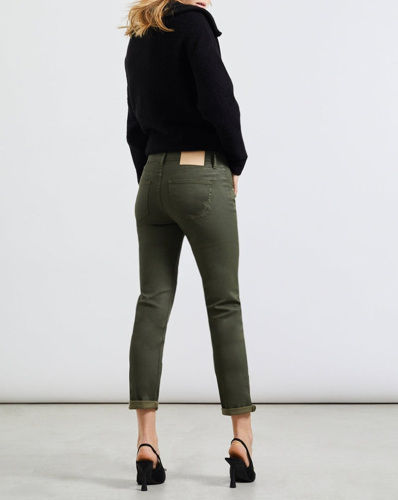 Pantalón Nina Coated Boy - Army - Mujer
