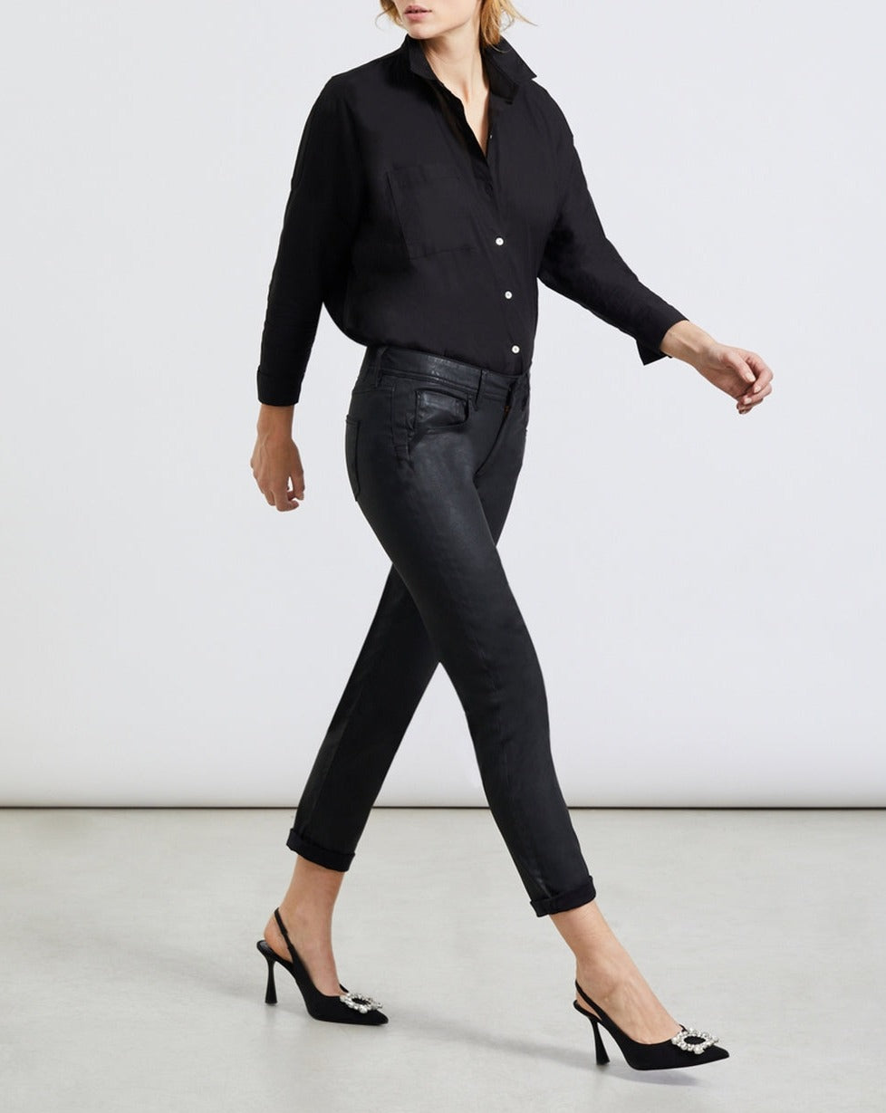 Boy Nina Coated Jeans - Black - Women's