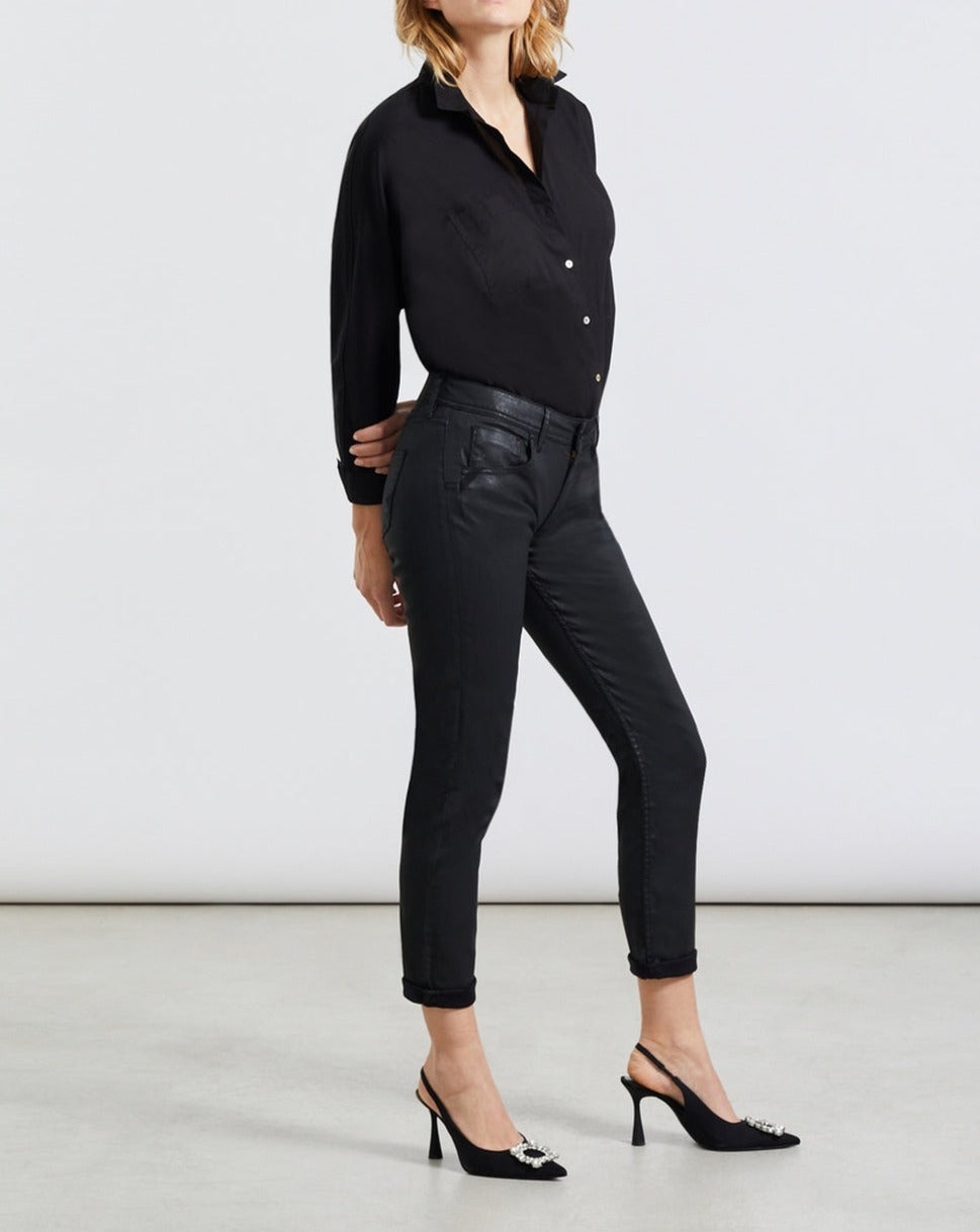 Boy Nina Coated Jeans - Black - Women's