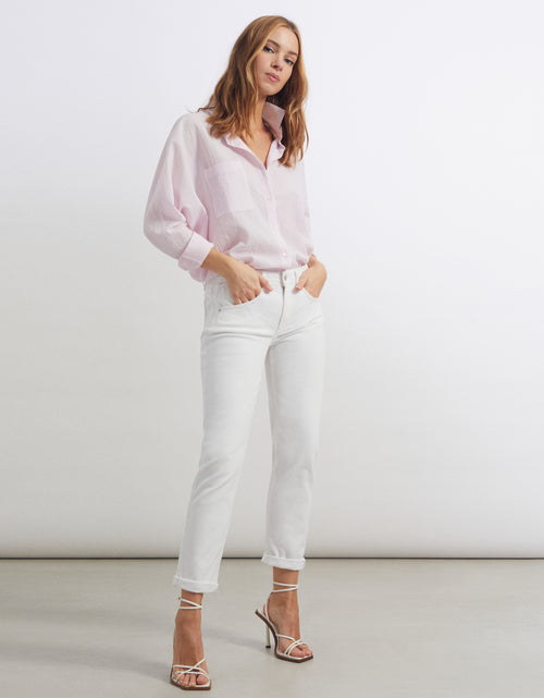 Reiko - Nina Boy Jeans - Denim Blanco - Mujer