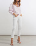 Vaquero Boy Nina - Denim Blanco - Mujer