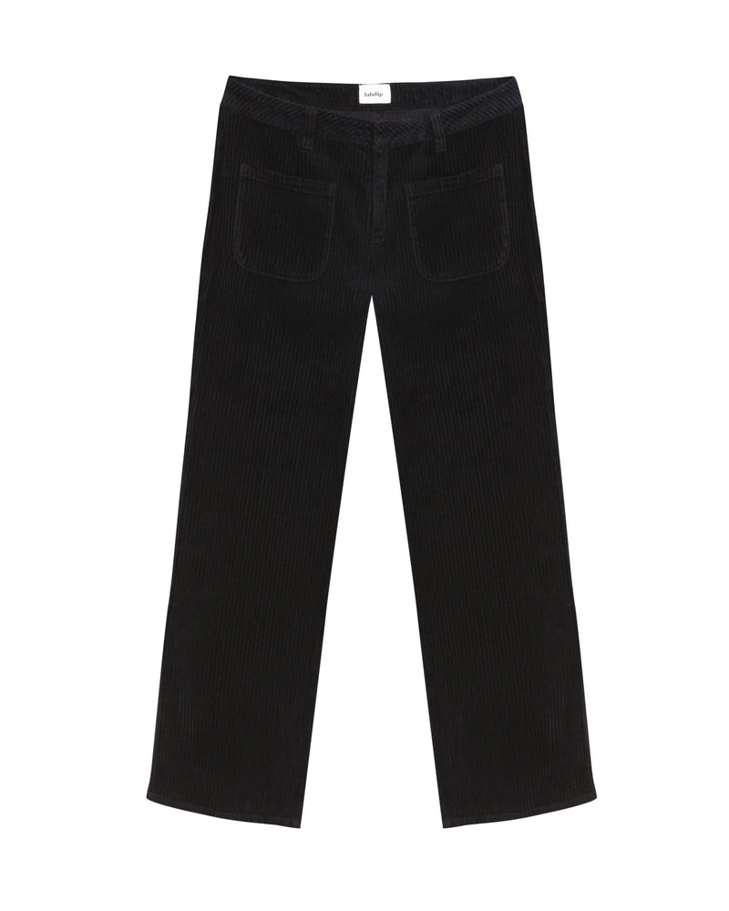 Pantalon Nina Trendy Corduroy - Noir