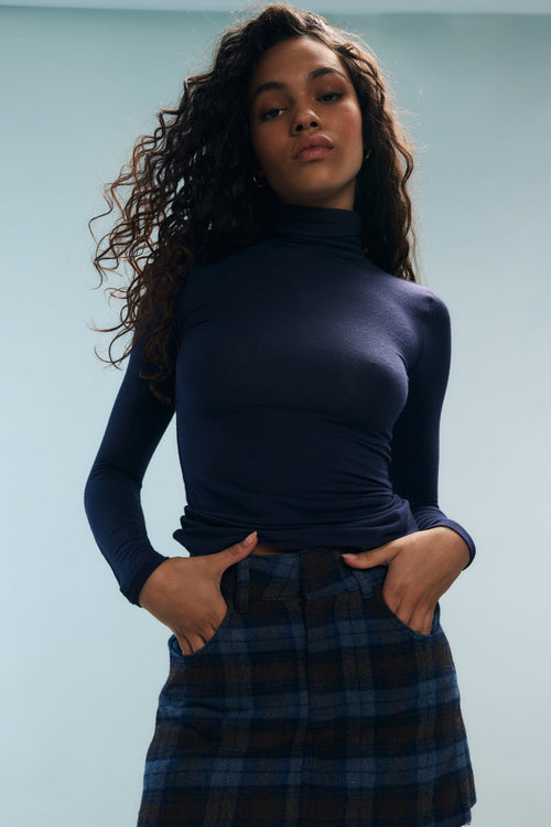 Col roulé bleu marine Malo