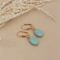 Collier Simran - Or & Calcedoine Aqua