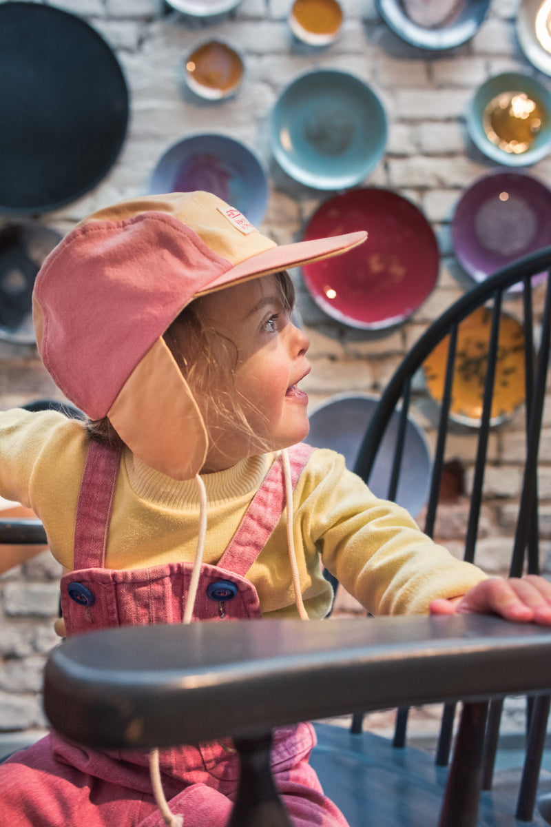 Wolly colorblock cherry cap New Kids In The House from 2 to 10 years old - New Kids In The House selection available on amaetc.com, eco-friendly concept store for children