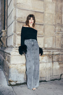 Jeans Lara - Strass Gris