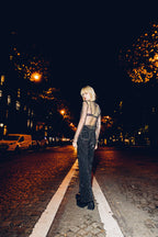 Scarlett Jeans - Black Rhinestones