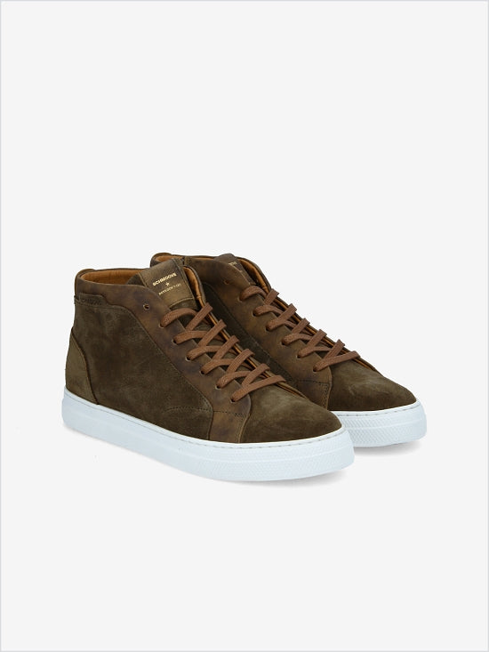 Spark Mid Zip M - Suede/Bronx - Army/Tabac