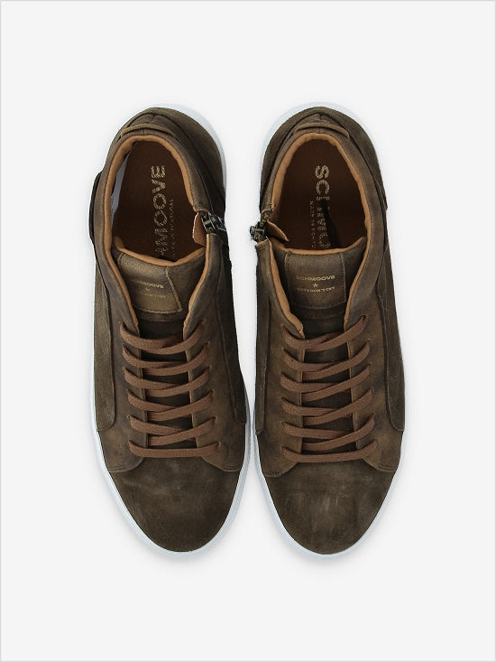 Spark Mid Zip M - Suede/Bronx - Army/Tabac