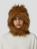 Balaclava Hood In Fire Grizzly Fur