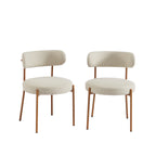 Noa - 2-pack Stolar - Beige Tyg