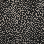 Noa - Set di 2 sedie - Tessuto con stampa leopardata nera