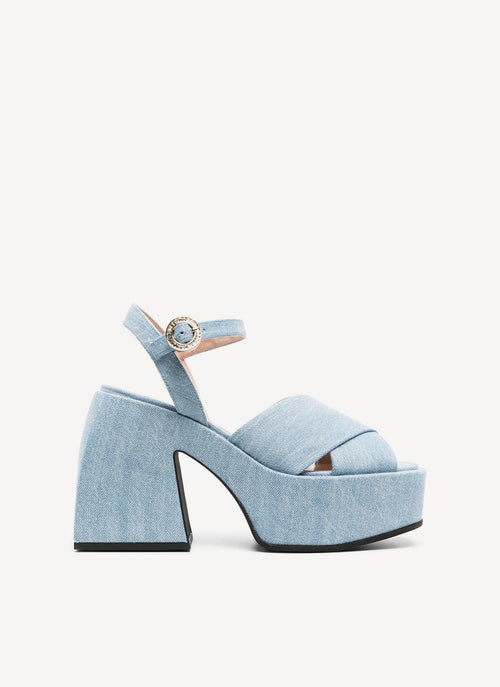 Nodaleto - Sandales - Blue Washed Medium - Femme