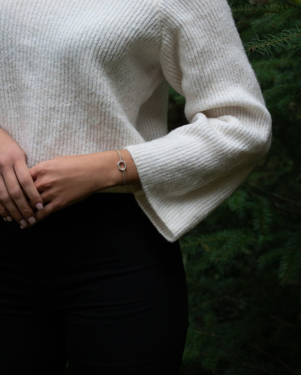 Bracelet Vertex - Argenté Pailleté