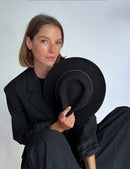 Chapeau Feutre Noe Silver - Black