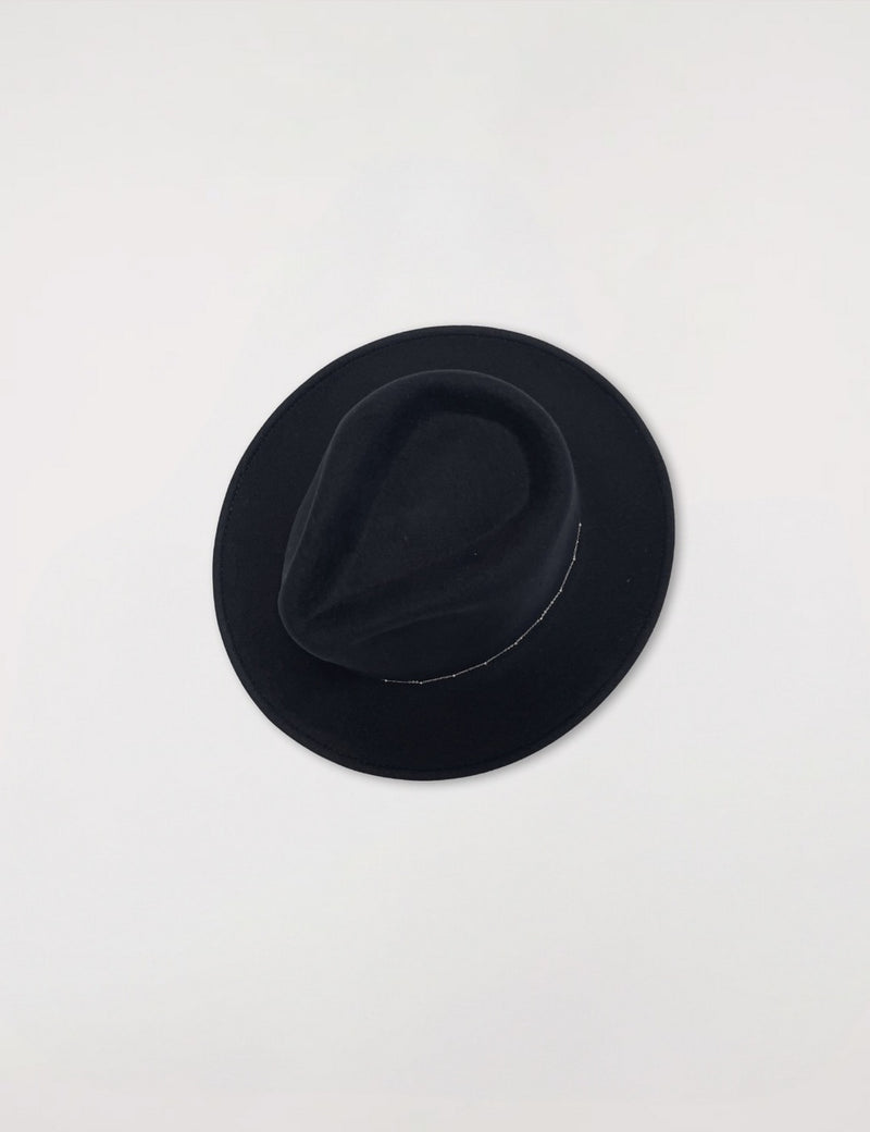 Chapeau Feutre Noe Silver - Black