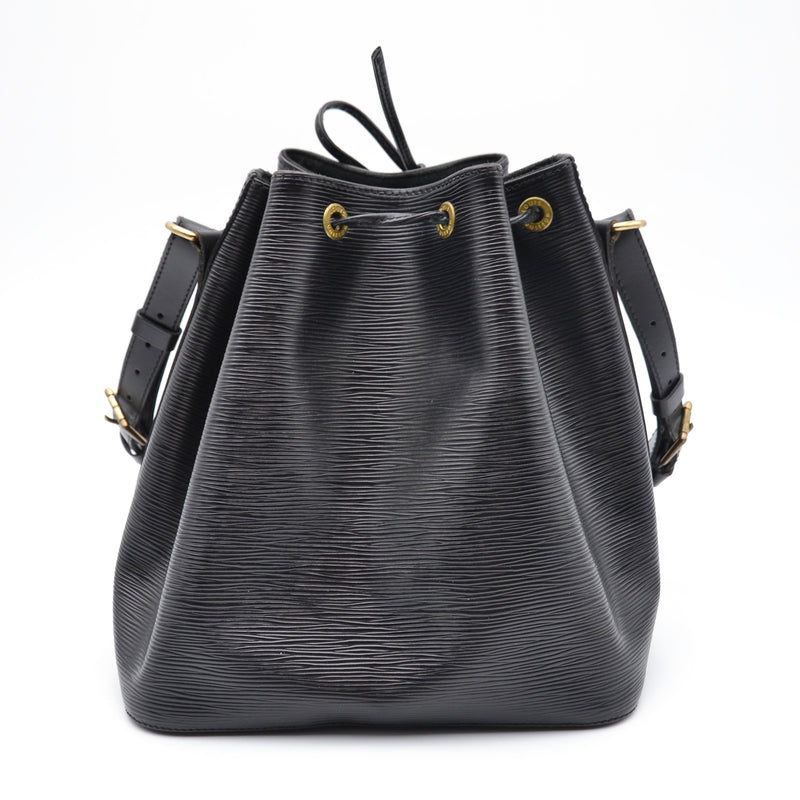Noé Mm Cuir Épi Noir