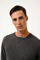 Pull Col Rond - Noe - Anthracite Chiné