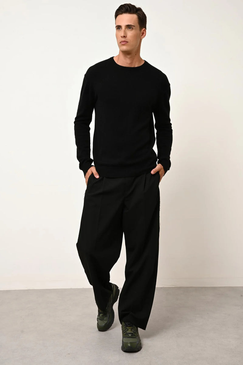 Pull Col Rond - Noe - Noir