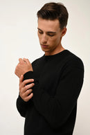 Pull Col Rond - Noe - Noir