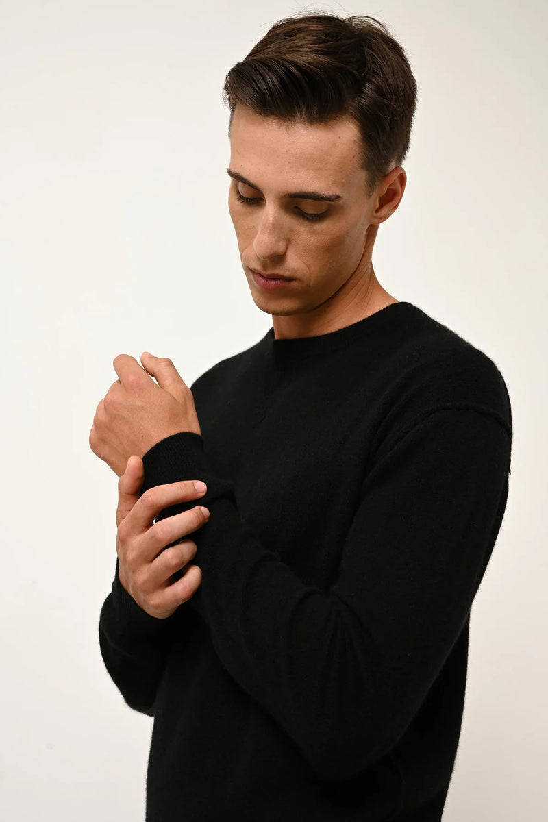 Pull Col Rond - Noe - Noir