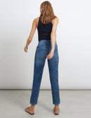 Vaqueros Nola Tapered - Denim B-252 - Mujer