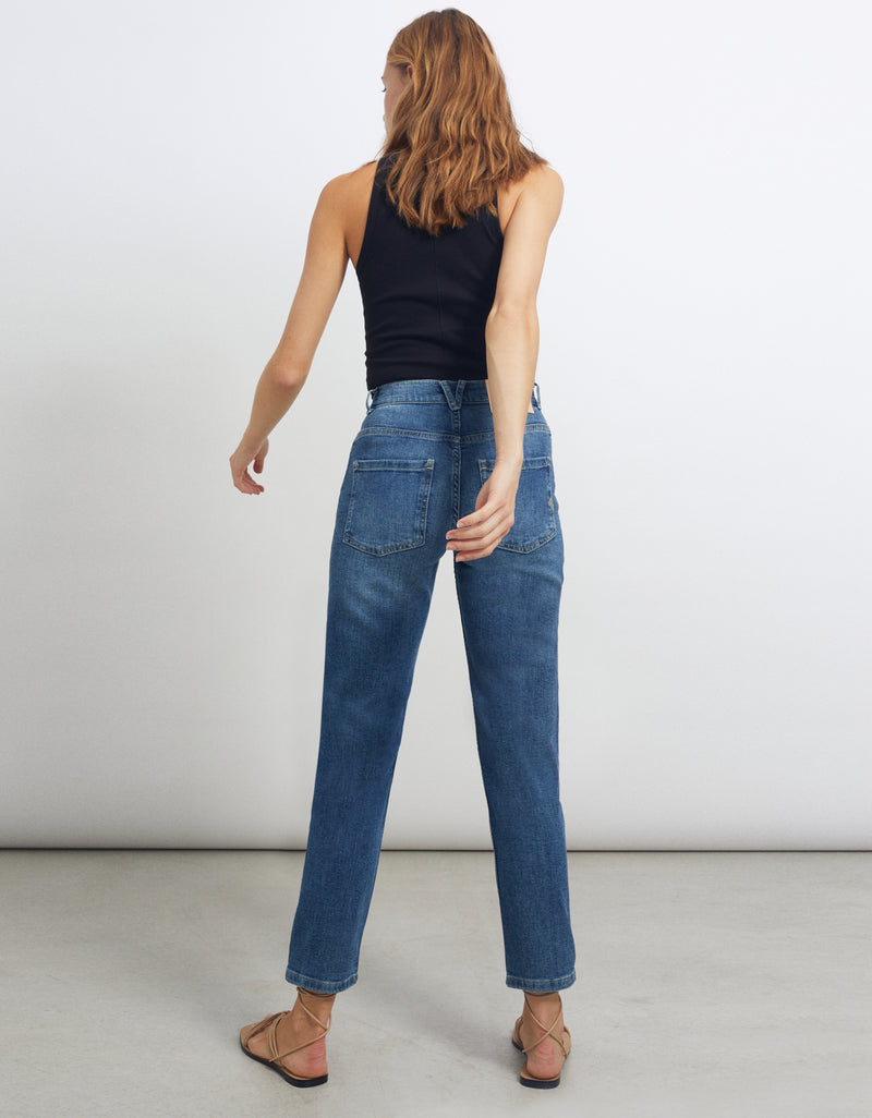 Reiko - Tapered Nola Jeans - Denim B-252 - Woman