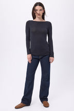 T-Shirt Col Rond Nolan - Noir - Femme