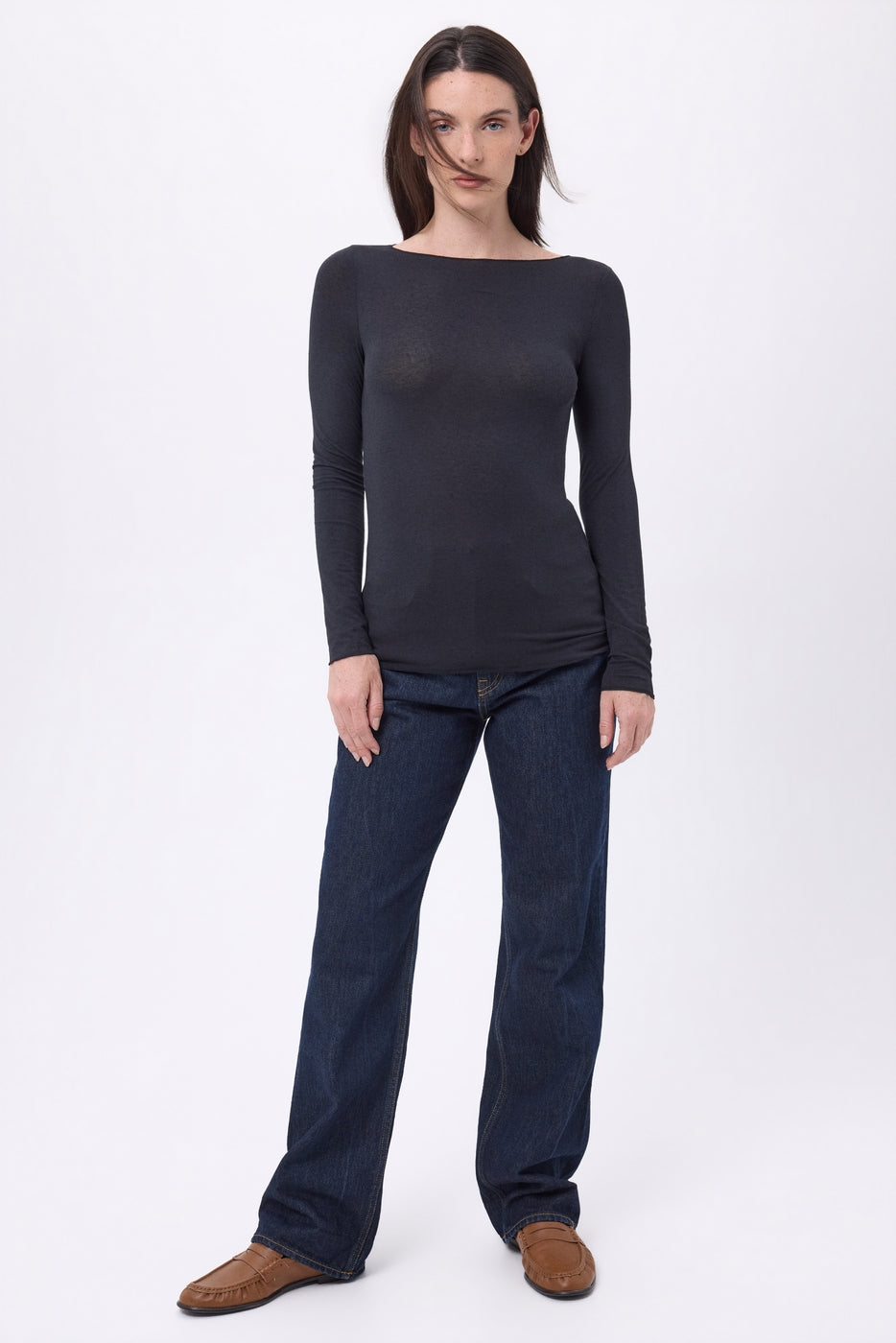 T-Shirt Col Rond Nolan - Noir - Femme