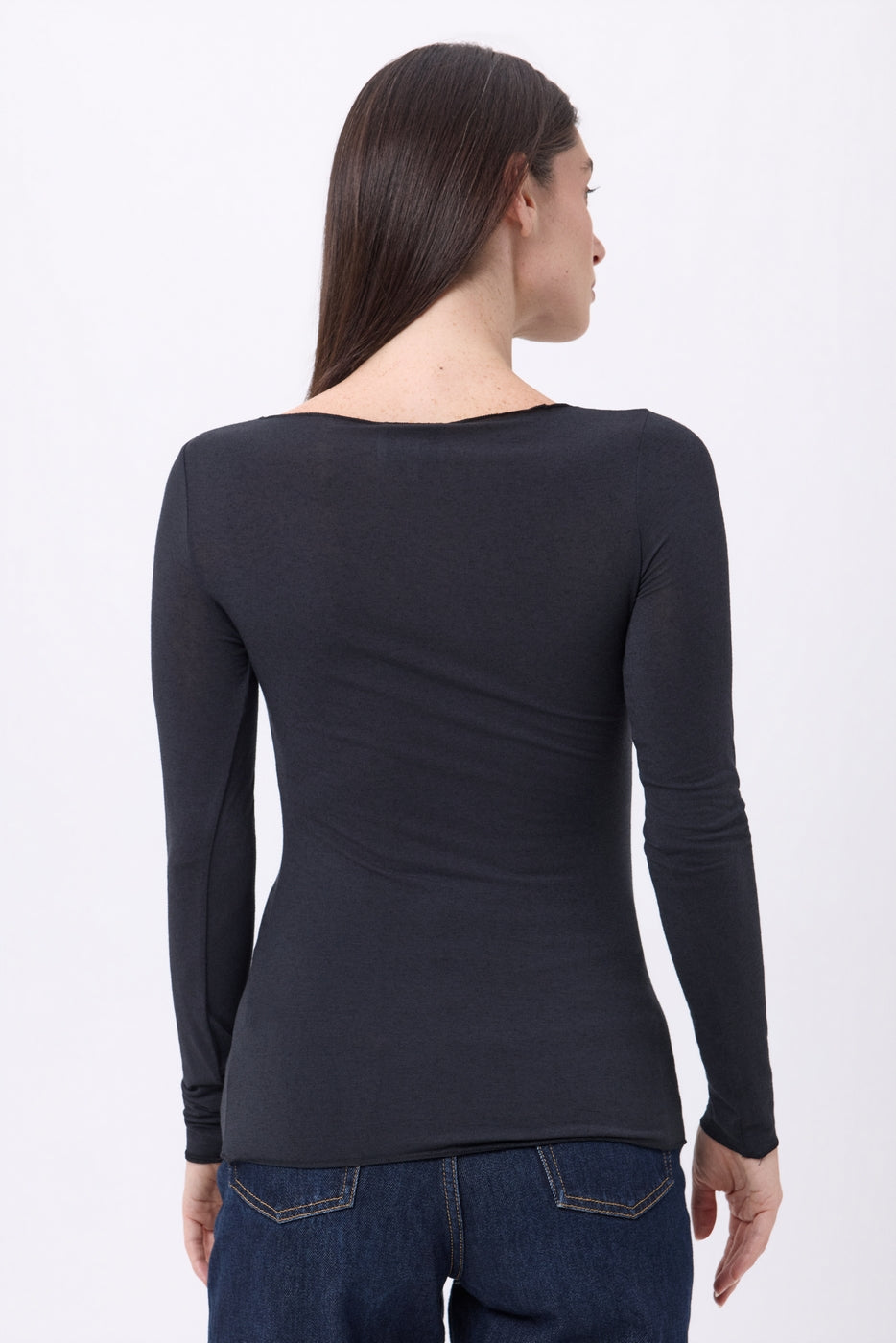 T-Shirt Col Rond Nolan - Noir - Femme