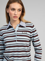 Polo Manches Longues Noni Ciel