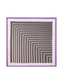 Écharpe Carré Grandes Rayures Combo 2 Farel 65 X 65Cm - Pink - 100% Cachemire - Mixte