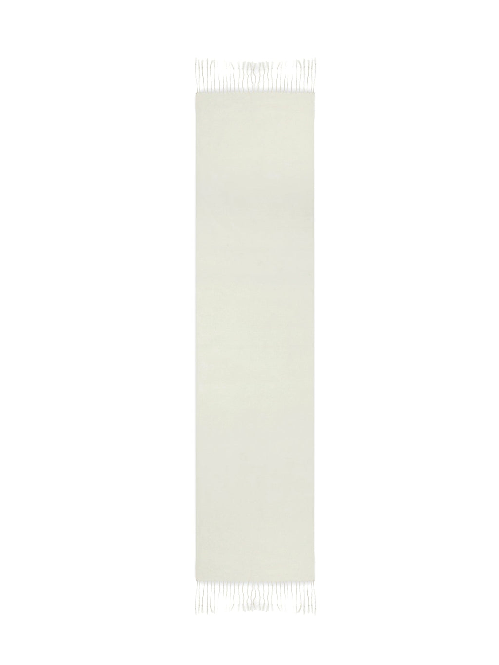 Viedma Woven Scarf 170 X 35 Cm - White - 100% Cashmere - Unisex