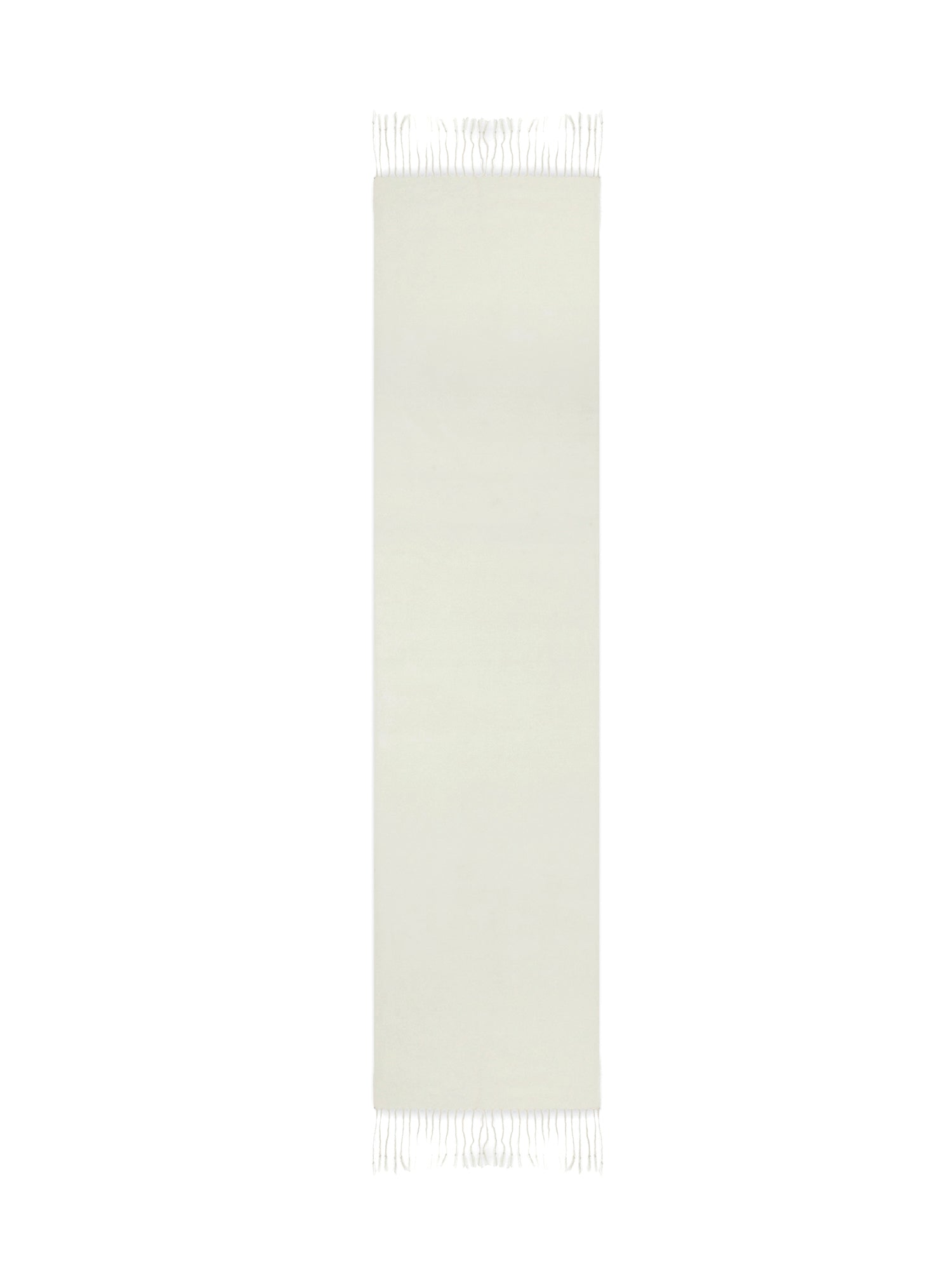 Viedma Woven Scarf 170 X 35 Cm - White - 100% Cashmere - Unisex