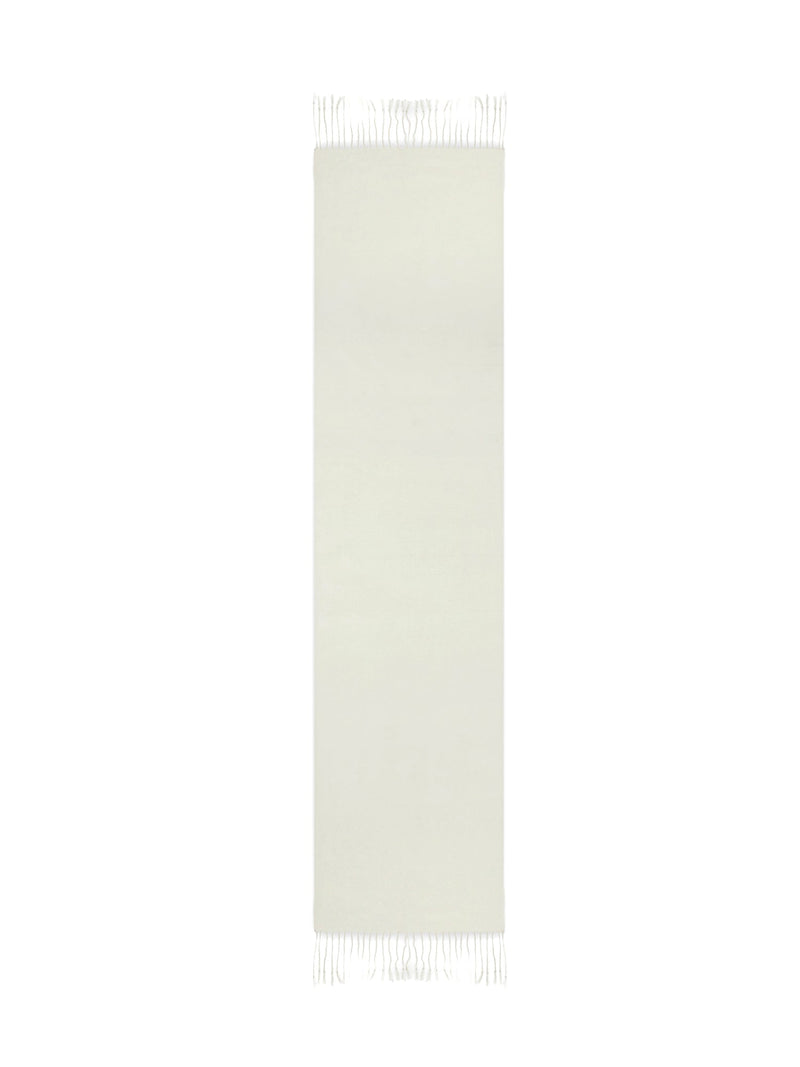 Echarpe Tissé Viedma 170 X 35 Cm - White - 100% Cachemire - Mixte