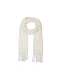 Viedma Woven Scarf 170 X 35 Cm - White - 100% Cashmere - Unisex