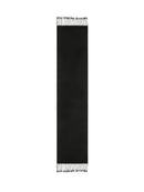 Echarpe Tissé Cordoba 170 X 35 Cm - Black - 100% Cachemire - Mixte