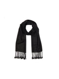 Cordoba Woven Scarf 170 X 35 Cm - Black - 100% Cashmere - Unisex