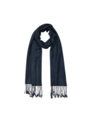 Echarpe Tissé Canela 170 X 35 Cm - Navy - 100% Cachemire - Mixte