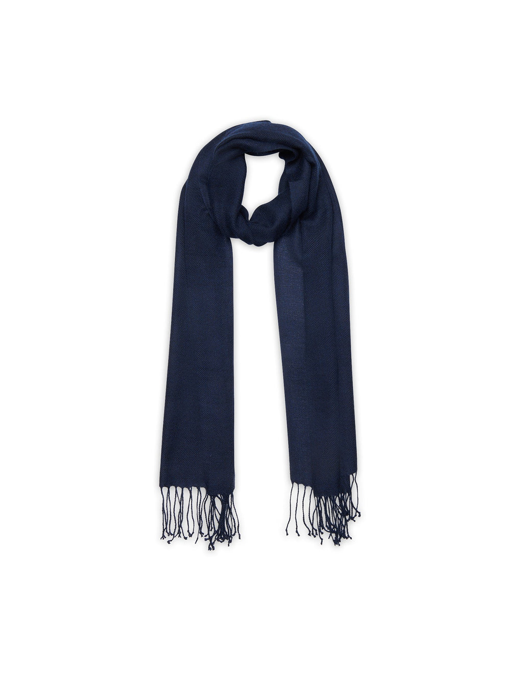 Tissé Canela Woven Scarf 170 X 35 cm - Blue - 100% Cashmere - Unisex