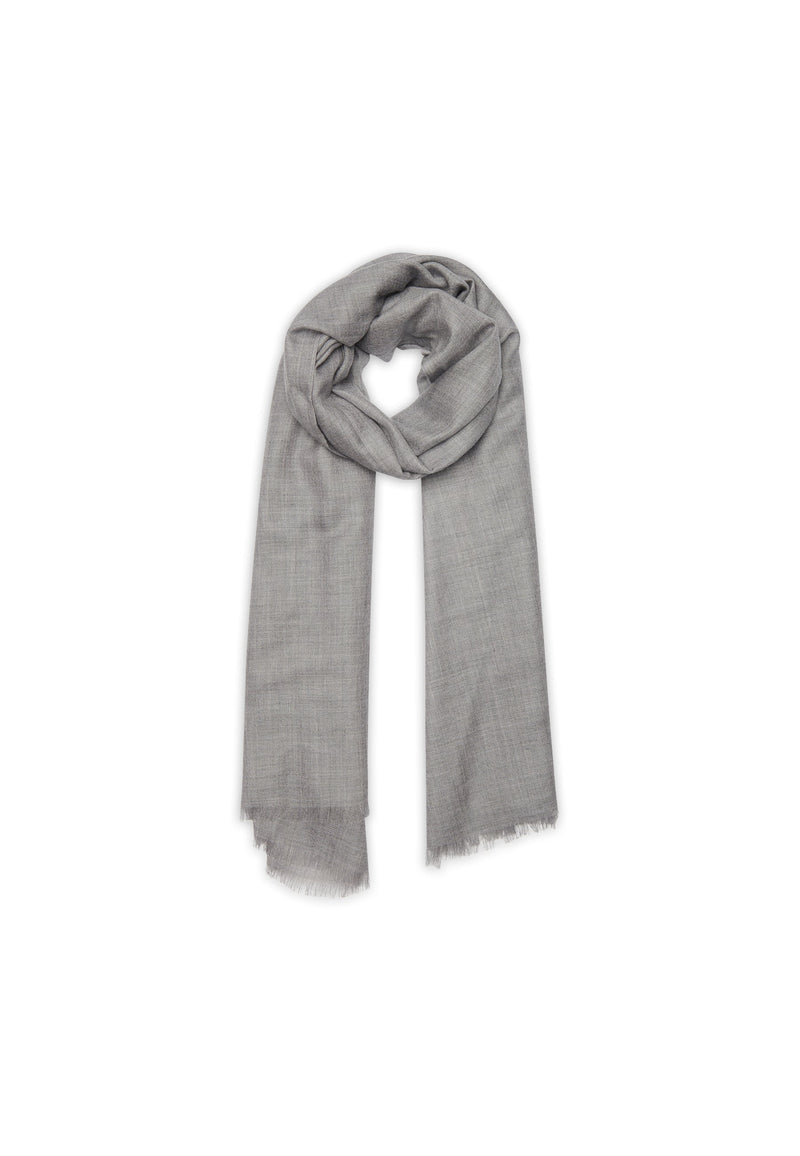 Estola Guaratuba 180X85 - 100% Voile Cachemir - Gris - Mixto