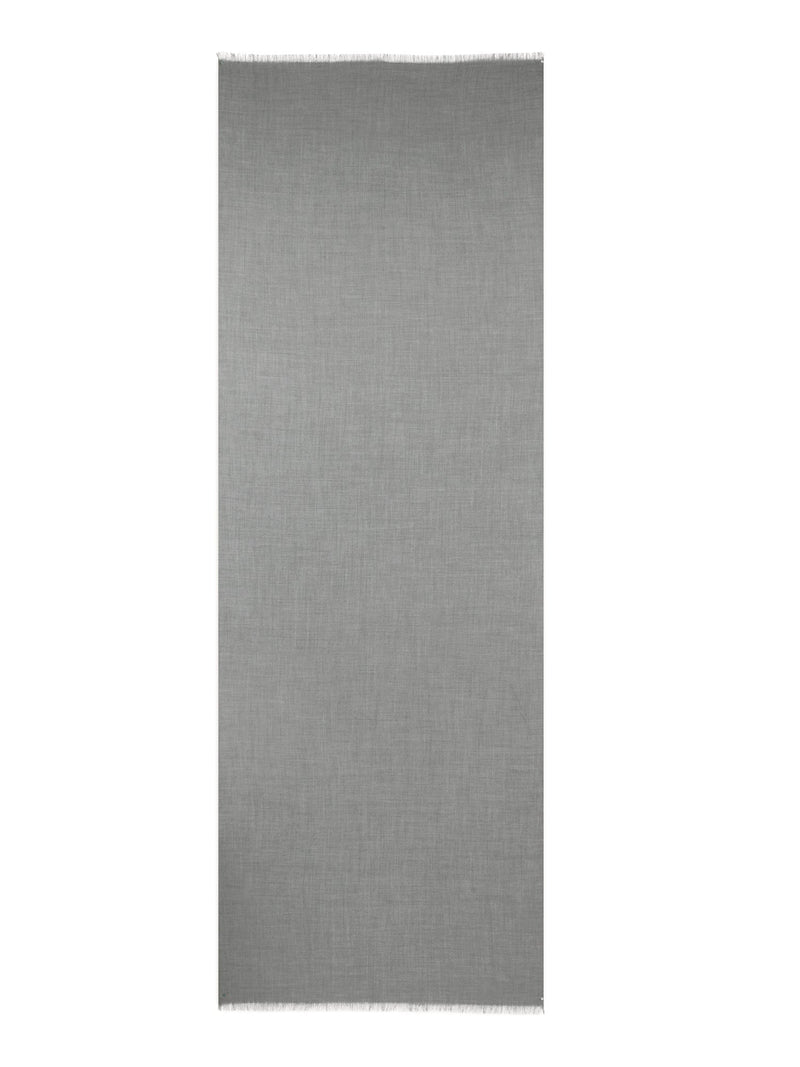 Estola tejida cacupe 210 x 75 cm - Gris - 100% cachemir - Mixto