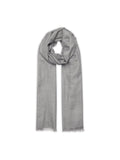 Cacupe Woven Stole 210 X 75 Cm - Gray - 100% Cashmere - Mixed