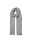 Estola tejida cacupe 210 x 75 cm - Gris - 100% cachemir - Mixto