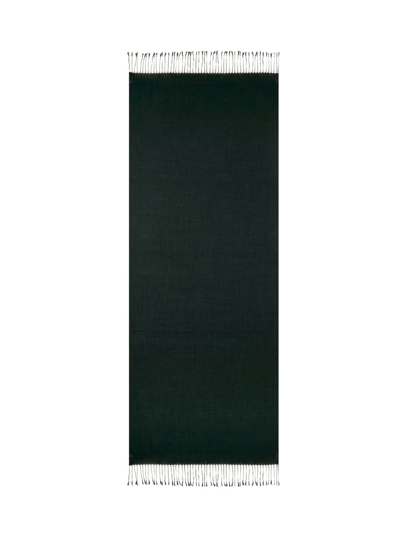 Etole Tissé Liviero 210 X 75 Cm - Dark Green - 100% Cachemire - Mixte