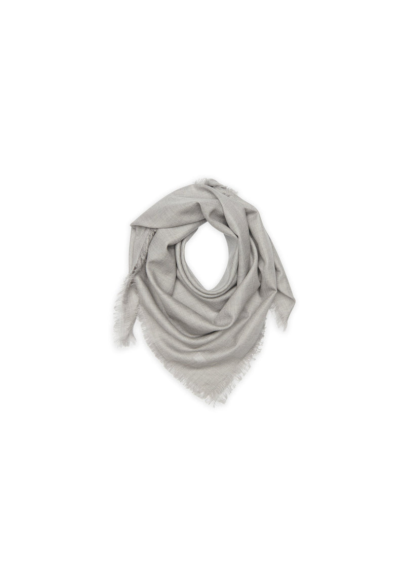 Bandana 90X90 Alcala - 100% Voile Cashmere - Gris - Mixto