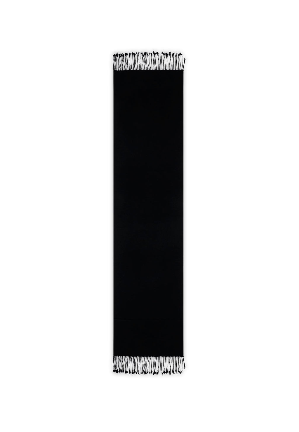 Woven Scarf 170X35 Cm - 100% Cashmere - Black - Unisex Accessories