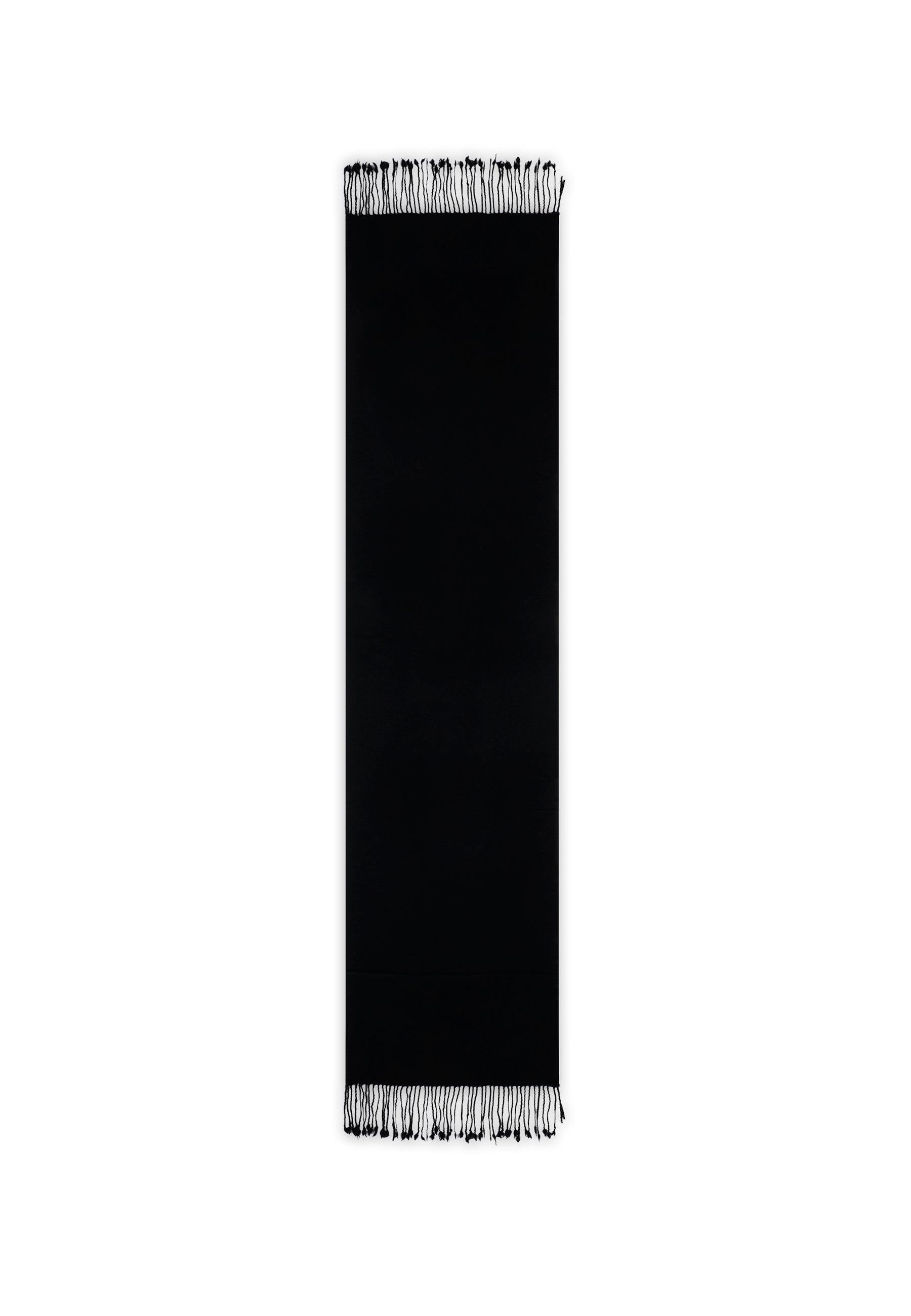 Woven Scarf 170X35 Cm - 100% Cashmere - Black - Unisex Accessories